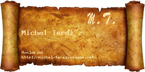 Michel Teréz névjegykártya